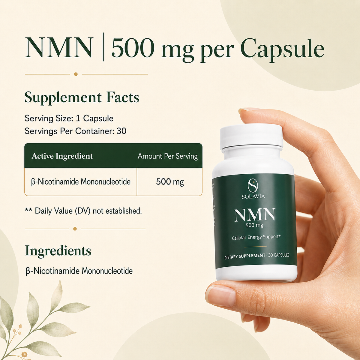 Pure NMN | 500mg Capsules